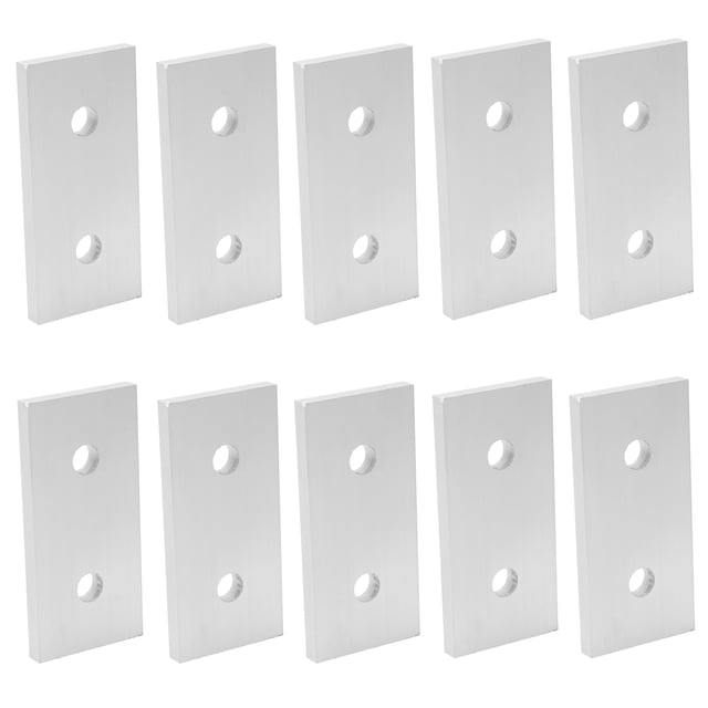 Aluminum Joining Plate, Strong and Sturdy with Infinite Positioning Possibilities for Construction Industry Aluminum Frame Structure, 10Pcs Joining Plate for Linear Extension