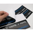 thumbnail image 3 of Logotipo Rectangular personalizado, papel blanco impermeable para envolver regalos, fondo negro y transparente, 100 Uds., 3 of 3