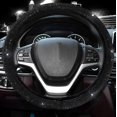 thumbnail image 3 of y Steering Wheel Cover for Women Men Bling Bling Crystal Diamond Sparkling Car SUV Wheel Protector Universal Fit 15 Inch (Black with Black Diamond, Standard Size(14" 1/2-15" 1/4)), 3 of 5