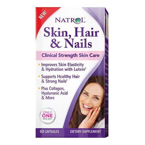 Natrol Skin, Hair And Nails Strength Skin Care Capsules, 60 Ea, 2 Pack