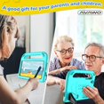 thumbnail image 4 of AVAWO for TCL Tab 8 LE (9137w) / WiFi (9132x) 2023 Case for Kids, Boys and Girls EVA Handle Stand Shockproof Cover - Cyan, 4 of 7