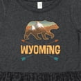 thumbnail image 4 of Inktastic Wyoming Vacation Bear Silhouette Girls Toddler Dress, 4 of 5