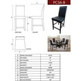 thumbnail image 2 of Kings Brand Furniture Counter Parsons Dining Chairs (Set of 2), Black, 24", 2 of 4