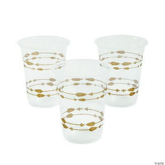Tribal Boho Party Plastic Cups - 25 Ct., Birthday, Party Supplies, 25 Pieces