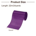 thumbnail image 2 of Unique Bargains 4 Inches x 24 Yards Dark Purple Satin Ribbon for Gift Decoration, Polyester, 2 of 5