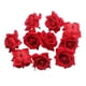 thumbnail image 3 of 10pcs Rosas Artificiales Rojas Flores para Ramilletes Bricolaje Diadema Ramillete, 3 of 7