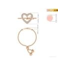 thumbnail image 4 of ANGARA Natural 0.13 Ct. Diamond Fashion Ring in 14K Rose Gold for Women (Ring Size: 11.5), 4 of 9