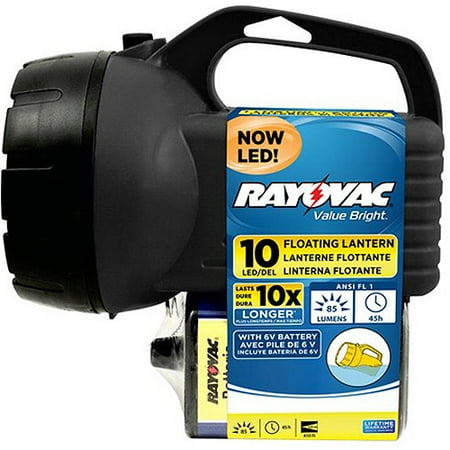 10 Brassguard Lantern - Rayovac 10 LED 6V Floating Lantern, EFL6V10LED-BA.