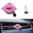 thumbnail image 3 of Summer Clearance Full Diamond Lips Car Perfume Clip Car Sexy Lipstick Lips Aromatherapy Balm Decorative Clip, 3 of 3