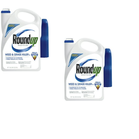 Roundup Ready-To-Use Weed & Grass Killer III Trigger Sprayer , 1 gal. (2 (Best Weed Killer On The Market)