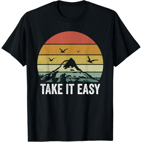 Retro Take It Easy Shirt Vintage Outdoors Camping T-Shirt
