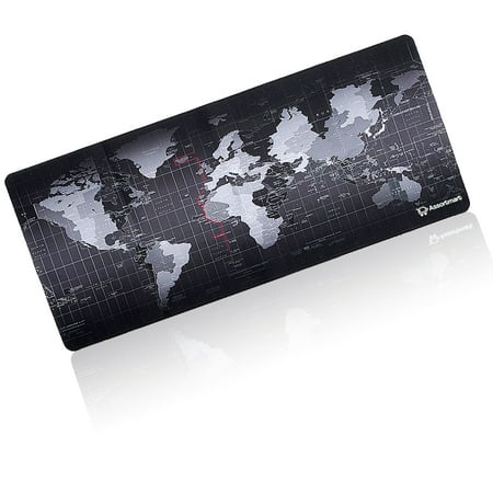 Large World Map Playmat Pouse Pad Desk Mat 35 X 16 Inch Walmart Com