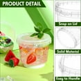 thumbnail image 2 of 50 Pcs Food Clear Bucket Plastic Gallon Bucket Round Reusable Ice Cream Containers with Lids and Handles Airtight Clear Plastic Tub Freezer Reusable Pail for Popcorn Kitchen Drinks Home(16oz), 2 of 6