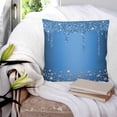 thumbnail image 3 of 14x14 Pillow Covers Set of 2, Modern Blue Throw Pillow Covers Decorative Couch Cushion Case, Abstract Diamond Luxury Gradient Microfiber Square Pillowcases for Bedroom Car Living Room, 3 of 7