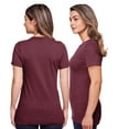 thumbnail image 6 of Gildan Women's Softstyle CVC T-Shirt Semi-fitted Crewneck Tee Shirt (Pitch Black, L), 6 of 7