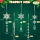 thumbnail image 5 of Acrylic Snowflake Icicle Ornaments, Clear Acrylic Snowflake Icicles, Hanging Drop Ornaments, Christmas Tree Decorations, Year Party Favors, Holiday Home Decor, Festive Season Decor, Wedding, 5 of 9