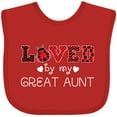 thumbnail image 3 of Inktastic Loved by My Great Aunt Cute Ladybug Boys or Girls Baby Bib, 3 of 4