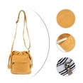 thumbnail image 2 of EeaseCA 1pc Bucket Bag Exquisite Woman Bag Leisure Bag Canvas Bag Storage Pouch, 2 of 8