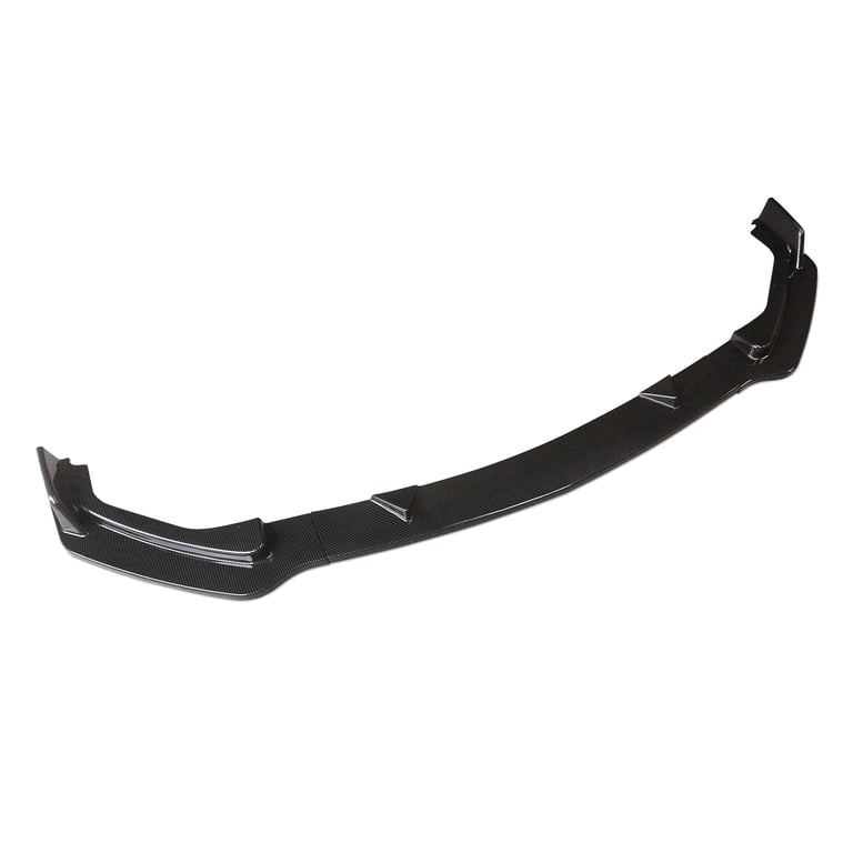 Carbon Fiber Style Front Bumper Lip Spoiler – Fits 2014-2017 Infiniti Q50 Base, 3-Piece Kit With Hardware