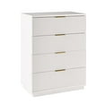 thumbnail image 4 of Better Homes & Gardens Lillian Fluted 4-Drawer Dresser, White Finish, 4 of 7