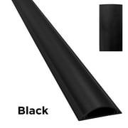 Cable Shield PVC Foor Cord Cover - Model: CSX-1 - Length: 28" - Color: Black - 1 Piece