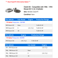 thumbnail image 2 of Clutch Kit - Compatible with 1986 - 1994 Nissan D21 2.4L 4-Cylinder 1987 1988 1989 1990 1991 1992 1993, 2 of 2