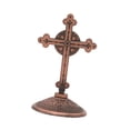 thumbnail image 1 of veasfak Debout Croix Figurine Collection Sculpture Religieuse pour Étagère Bureau Rouge, 1 of 9