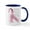 White/Navy Inside, variant on CafePress - Breast Cancer Survivor Mugs - 11 oz Ceramic Mug - Novelty Coffee Tea Cup