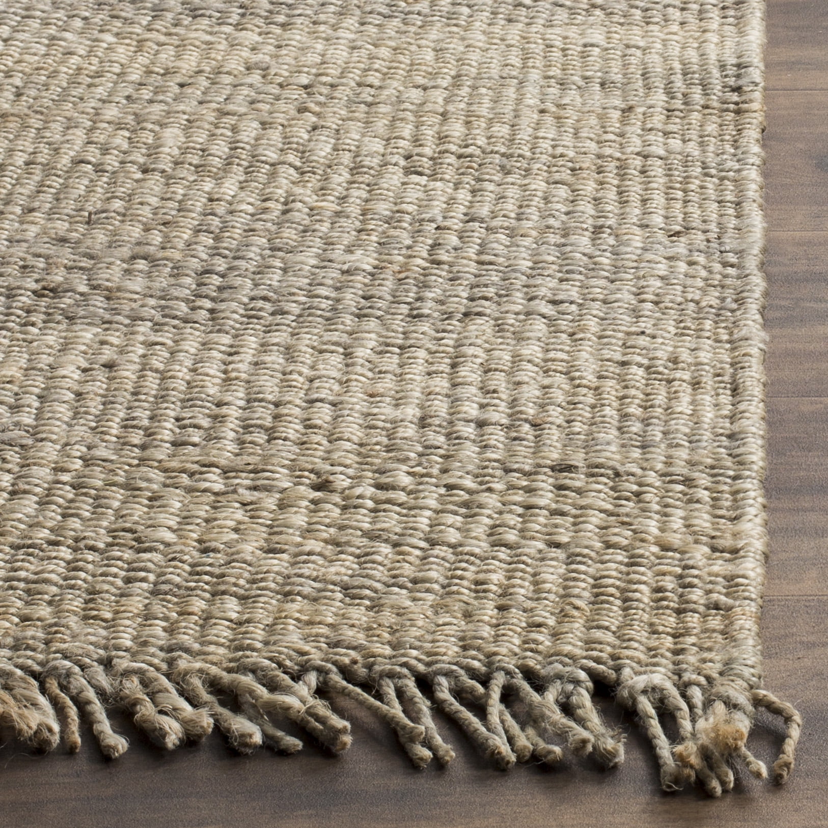 SAFAVIEH Natural Fiber Clara Braided Jute Runner Rug, Grey, 2'6" x 8'