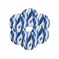 thumbnail image 7 of 13 Inch Round Placemats Set of 6, Blue White Moire Non Slip Heat Insulation PP Table Mats, Modern Abstract Art Washable Place Mats for Kitchen Dining Party Table Decor, 7 of 7