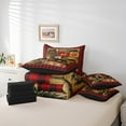 thumbnail image 4 of Rustic Farmhouse Comforter Set 7 Pcs Twin,Bear Deer Wildlife Bedding Set for Teens Adult,Christmas Red Black Buffalo Plaid Bed in a Bag Cabin Decor,Fall Leaves Woodland RV Down Comforter, 4 of 5