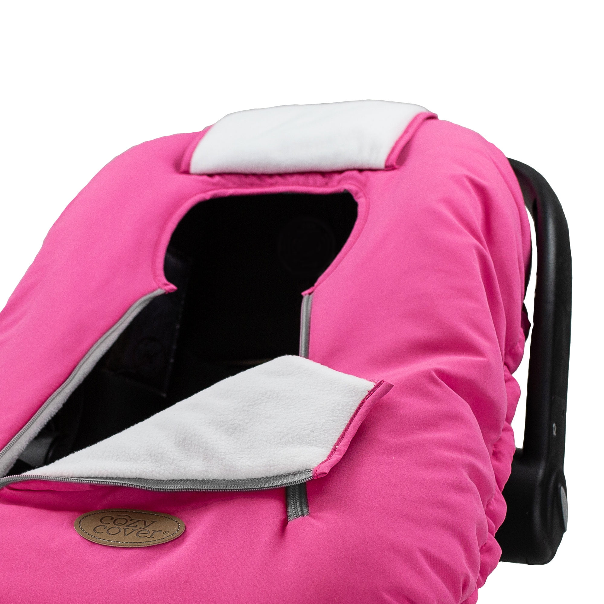 CozyBaby Newborn Baby Car Seat Protector Warm Travel Child Protection Cover with Dual Zippers Elastic Edge Pink Walmart