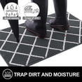 thumbnail image 2 of Buganda Extra Large Indoor Door Mat, 32"x 40", Non Slip Low-Profile Entrance Rug Front Inside Doormats Dirt Trapper Entry Door Rugs for Entryway, Dark Grey Diamond, 2 of 6