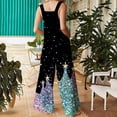 thumbnail image 6 of pstuiky Christmas Outfits for Women, Women Christmas Overalls Print Loose Adjustable Overalls Wide Leg Belt Pocket Overallschristmas Jumpsuit for Women, 6 of 8