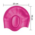 thumbnail image 4 of Swim Caps Ear Protection 3D - Swimming Cap for Women Men - Silicone Swim Cap, 4 of 4