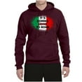 thumbnail image 2 of Wild Bobby, Italian Soccer Its Coming to Rome, Sports, Unisex Graphic Hoodie Sweatshirt, Maroon, Small, 2 of 4