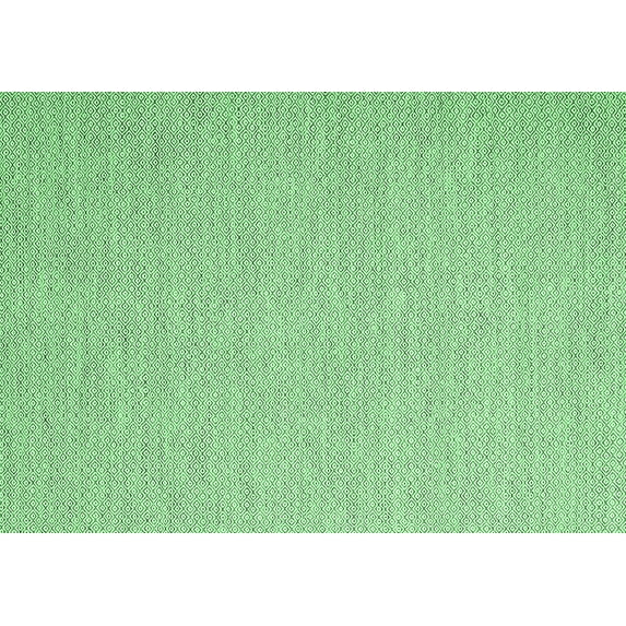 Ahgly Company Indoor Rectangle Abstract Emerald Green Contemporary Area Rugs, 2' x 5'