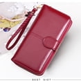thumbnail image 2 of FUTUREORYY 1Set Money Bag With Zipper PU Long Clutch Purse For Outings Use, 2 of 8