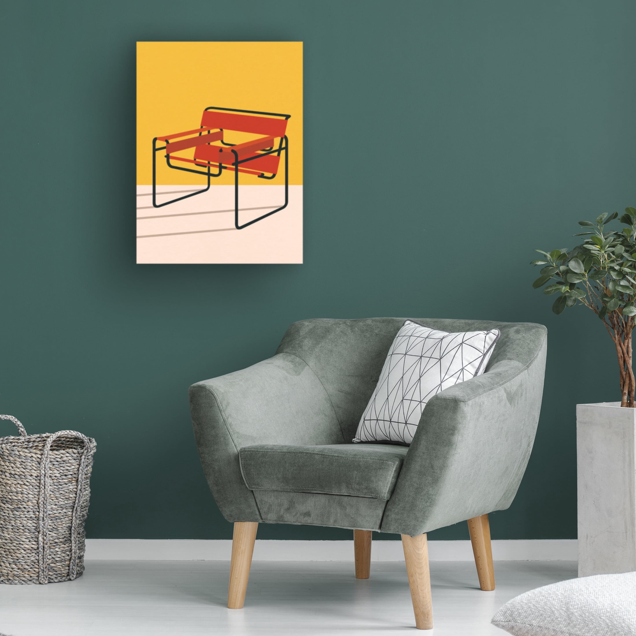 Trademark Fine Art Rosi Feist Wassily Chair Marcel Breuer Canvas Wall Art