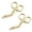 golden, variant on Tweezers Scissor Handle Slanted Tip Eyebrows Tweezers Scissors Shaped Eyebrow Plucker Tweezers for Facial Hair Plucker Remover Eyebrows Care - black