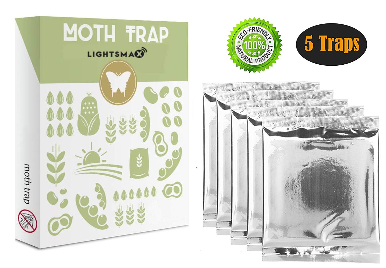 PESTSMAX Effective Moth Traps Against Pantry Moths OdorFree