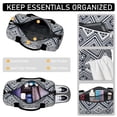 thumbnail image 4 of Boho Womens Gym Tote Duffle Bag with Wet Pocket & Shoe Compartment, Floral Checkered Travel Duffel Bag Overnight Weekender Hospital Tote Girls Workout Carry on Bag with Luggage Sleeve, 4 of 6