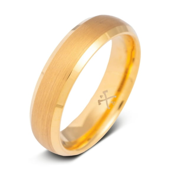 Manly Bands Gold - The CEO (6mm) - Size 15.5