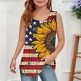thumbnail image 2 of snilers Girls Tank Tops Scoop Neck Loose Fitted Sleeveless Shirt 4th of July Patriotics Tops Boys and Girls Summer Blouses Size 5-14 Years, 2 of 6