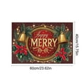 thumbnail image 3 of Taicans ‌Holiday Welcome Mat - 23.6x15.7 Inch Non-Slip Christmas Door Mat with Red & Gold Bells & Wreath Design,Perfect for Entryway Decor,Festive Home Décor,Holiday Greetings,& Gift Giving Season‌, 3 of 6