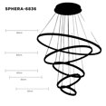 thumbnail image 5 of Lámpara Candil Colgante LED Sphera Luxica Lighting Negro, 5 of 5