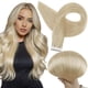 thumbnail image 1 of Extensiones de cabello humano Remy, con cinta adhesiva de doble cara, sin costuras, color #613 (rubio extraclaro), cab, 1 of 5