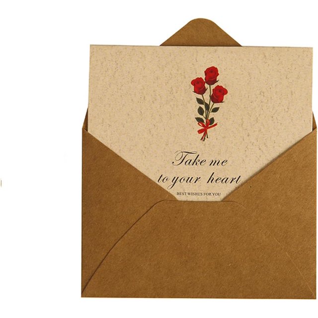 Carte de Vœux en Forme de Fleur Carte de Vœux en Forme de Feuille Rétro Action de Grâce Noël Anniversaire Paire Pliée Carte de Message de Remerciement