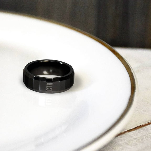 Ringmasters Obsidian Tungsten Choose the Right CTR Ring Size 9