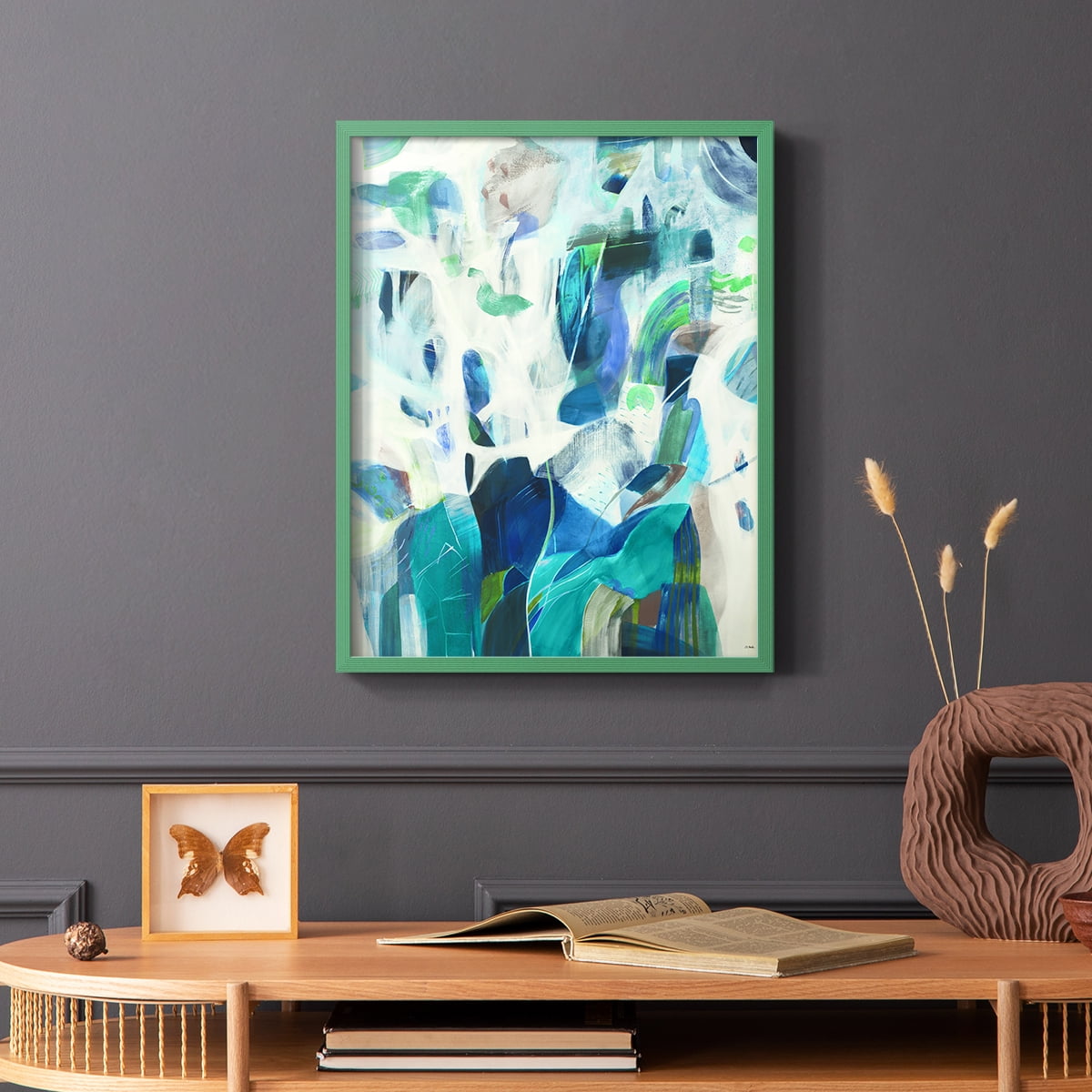 For You in Green Solid Wood 11 x 14 Framed Print